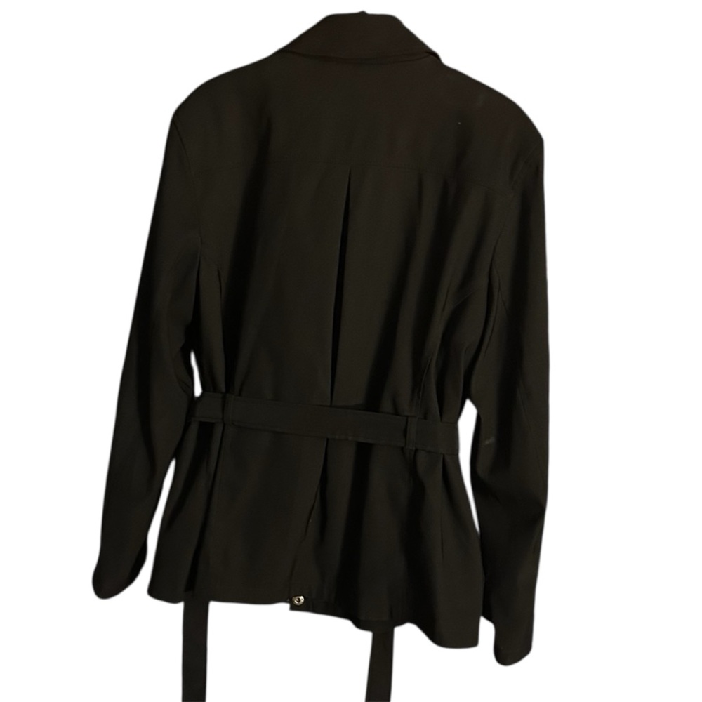 Esprit Black Coat with Belt for Women Zipper - Picture 4 of 7